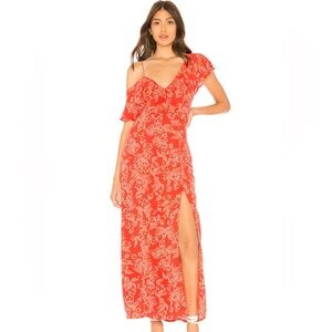 Amuse Society Rebel Red Midnight Flower Dress